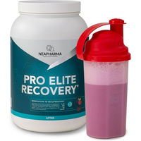 Produktbild von Neapharma Pro Elite Recovery Proteinshake Waldfrüchte mit BCAA Pulver