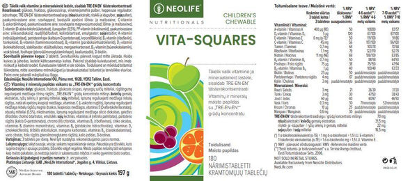 NEOLIFE Vita-Squares Multivitamine für Kinder Kautabletten ohne Zusatzstoffe 180 Stück – Bild 1 von 1