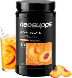 Neosupps Clear Whey Isolat Peach Ice Tea, 500g, zuckerfreies Proteinpulver – Bild 1 von 2