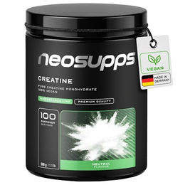 Neosupps Creatin Monohydrat Pulver 500g vegan ohne Zusatzstoffe glutenfrei und laktosefrei – Bild 1 von 4