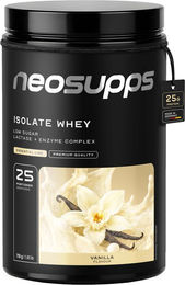 Neosupps Isolat Whey Protein Pulver Vanille, 750g, laktosefrei, 30g Protein pro Portion – Bild 1 von 2