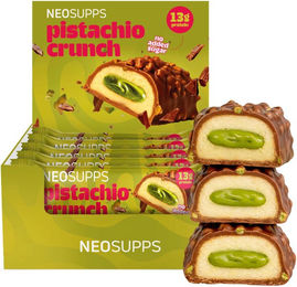 Neosupps Protein Bar Pistachio Crunch Proteinriegel mit Pistazienstücken 12 x 45g – Bild 1 von 2