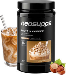 Neosupps Protein Coffee Hazelnut Macchiato Protein Pulver Haselnuss 500g – Bild 1 von 2