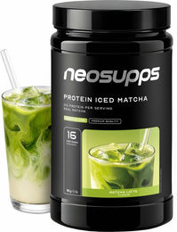 Neosupps Protein Iced Matcha Latte Pulver zuckerarm 500 g – Bild 1 von 3