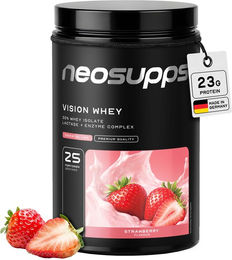 Neosupps Proteinpulver Erdbeere 750g laktosefrei – Bild 1 von 2