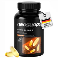 Produktbild von Neosupps Ultra Omega 3 Kapseln mit 750 mg EPA und DHA für Sportler, 120 Kapseln