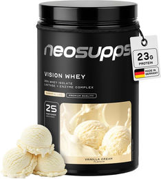 Neosupps Vision Whey Protein Mischung Vanille 750g laktosefreies Proteinpulver – Bild 1 von 3