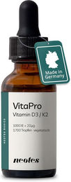 neotes VitaPro Vitamin D3/K2 MK-7 Öl Tropfen ohne Zusatzstoffe – Bild 1 von 3