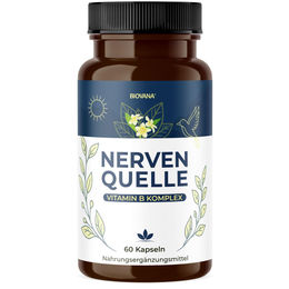 Nervenquelle B-Komplex Kapseln mit Vitamin B und pflanzlichem Ursprung 60 Kapseln – Bild 1 von 4