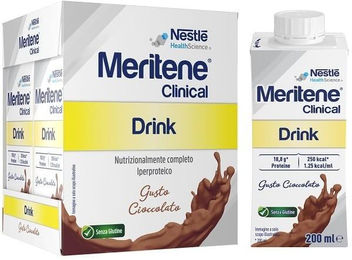 Nestlé Meritene Clinical Drink Schokolade glutenfrei 4 Flaschen à 200 ml – Bild 1 von 1