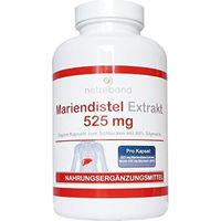 Produktbild von Netzeband Mariendistel Extrakt 525 mg mit 80% Silymarin 200 vegetarische Kapseln vegan ohne Zusatzstoffe