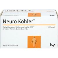 Produktbild von Neuro Köhler B-Komplex Kapseln vegan glutenfrei laktosefrei ohne Gelatine