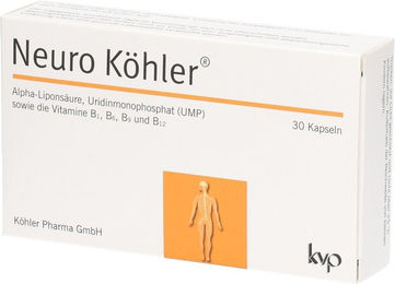 Neuro Köhler B-Komplex Kapseln von Köhler Pharma vegan glutenfrei laktosefrei ohne Gelatine – Bild 1 von 1