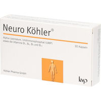 Produktbild von Neuro Köhler B-Komplex Kapseln von Köhler Pharma vegan glutenfrei laktosefrei ohne Gelatine
