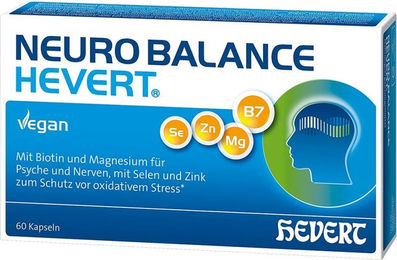 Neurobalance Hevert Kapseln vegan laktosefrei glutenfrei 60 Stück – Bild 1 von 3