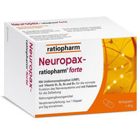 Produktbild von Neuropax-ratiopharm forte B-Komplex Kapseln für Erwachsene vegan laktosefrei glutenfrei zuckerfrei