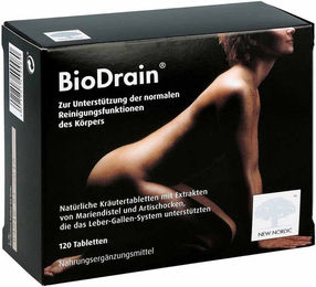 New Nordic Biodrain Tabletten mit Flohsamenschalen ohne Zusatzstoffe 120 Stück – Bild 1 von 7