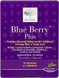 New Nordic Blue Berry Plus Tabletten mit pflanzlichem Ursprung 60 Stück – Bild 1 von 1