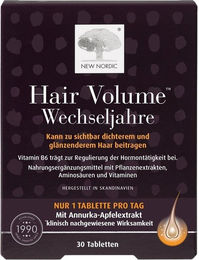 New Nordic Hair Volume Wechseljahre Biotin-Komplex Tabletten für Frauen 30 Stück – Bild 1 von 1