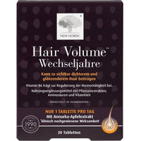 Produktbild von New Nordic Hair Volume Wechseljahre Biotin-Komplex Tabletten für Frauen 30 Stück