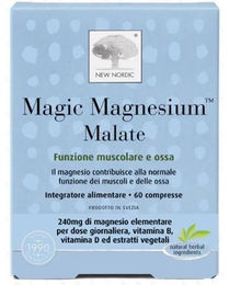 New Nordic Magic Magnesium Malat Tabletten glutenfrei und laktosefrei für Erwachsene 60 Stück – Bild 1 von 1