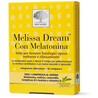 Produktbild von New Nordic Melissa Dream Con Melatonin Tabletten 30 Stück