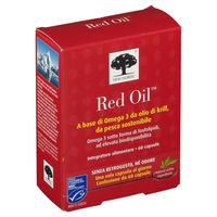 Produktbild von New Nordic Rotes Öl Kapseln glutenfrei und laktosefrei für Erwachsene 60 Stück