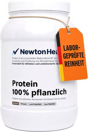 Newton Health Veganes Mehrkomponenten-Proteinpulver Schokolade 810g - Pflanzliches Protein mit L-Leucin, Vitamin D3, K2 & B12 - Vegan, Laktosefrei, Glutenfrei – Bild 1 von 2