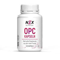Produktbild von NEX OPC Kapseln mit 350 mg OPC aus Traubenkernextrakt vegan ohne Zusatzstoffe 120 Kapseln