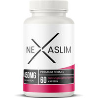 Produktbild von Nexaslim Nahrungsergänzungsmittel mit Grüner Tee und Kaffee-Extrakt, 60 Kapseln, pflanzlicher Ursprung