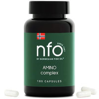 Produktbild von NFO Amino Complex Aminosäuren Komplex mit Bierhefe und Phytoceramiden vegan 180 Kapseln