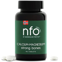 Produktbild von NFO Calcium Magnesium Lutschtabletten mit Carbonat vegan 90 Stück