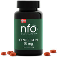 Produktbild von NFO Eisen Bisglycinat 25 mg vegan 100 Kapseln