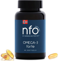 NFO Omega 3 Forte hochdosierte Kapseln glutenfrei für Erwachsene und Kinder – Bild 1 von 4