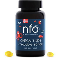 Produktbild von NFO Omega 3 Kapseln für Kinder und Erwachsene 120 Stück