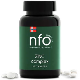 NFO Zinc Complex Zinkbisglycinat hochdosierte Zink Tabletten vegan 90 Stück – Bild 1 von 8