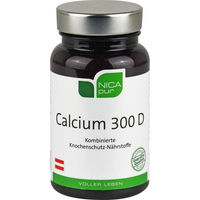 Produktbild von Nicapur Calcium 300 D Kapseln mit Algenkalk und Vitamin D3 ohne Zusatzstoffe 60 Kapseln