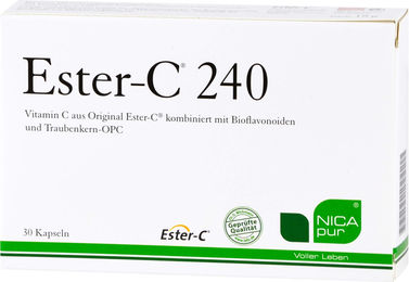 NICApur Ester-C 240 Vitamin C Kapseln, 30 Stück, vegan, glutenfrei und laktosefrei – Bild 1 von 2
