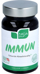 nicapur Immun Kapseln mit Vitamin C, D3, B6, Zink, Selen und Holunderbeeren vegetarisch und laktosefrei 30 Stück – Bild 1 von 8