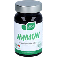 Produktbild von nicapur Immun Kapseln mit Vitamin C, D3, B6, Zink, Selen und Holunderbeeren vegetarisch und laktosefrei 30 Stück