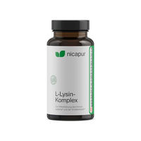 Produktbild von nicapur L-Lysin-Komplex Kapseln vegan glutenfrei laktosefrei 60 Stück
