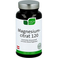 Produktbild von Nicapur Magnesiumcitrat Kapseln 120 Stück vegetarisch laktosefrei und glutenfrei