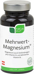 Nicapur Mehrwert-Magnesium Komplex Kapseln vegetarisch glutenfrei laktosefrei – Bild 1 von 1
