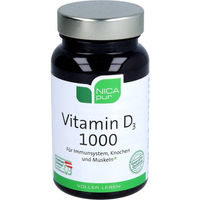 Produktbild von NICApur Vitamin D 1000 Kapseln 120 Stück