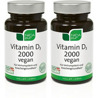 Produktbild von nicapur Vitamin D3 2000 vegan Kapseln ohne Zusatzstoffe