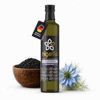 Produktbild von Nigellio Bio Schwarzkümmelöl ungefiltert 250 ml vegan und keto