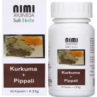 Produktbild von Nimi Kurkuma und Pippali Extrakt Kapseln glutenfrei 60 Stück