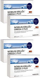 NOBILIN Krillöl Omega-3 Plus Kapseln 120 Stück glutenfrei laktosefrei ohne Zusatzstoffe – Bild 1 von 1