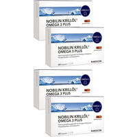 Produktbild von NOBILIN Krillöl Omega-3 Plus Kapseln 120 Stück glutenfrei laktosefrei ohne Zusatzstoffe