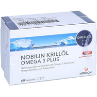 Produktbild von Nobilin Krillöl Omega-3 Plus Kapseln 120 Stück glutenfrei laktosefrei ohne Zusatzstoffe